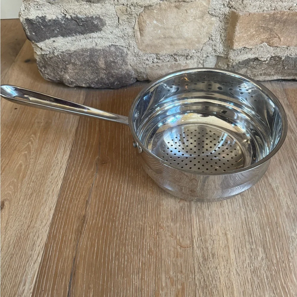 All Clad ★Polished Stainless Steel8” Universal Strainer Steamer Insert★pricefirm